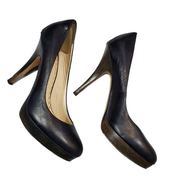 COACH black heels 71/2 - Picture 2 of 9